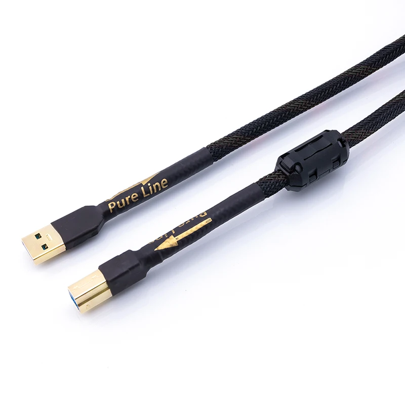 Hi-Fi кабель Monster USB Type A к USB 3,0 B, Hi-end, супермягкий для DAC декодера, аудиошнур, высокая скорость, низкие потери