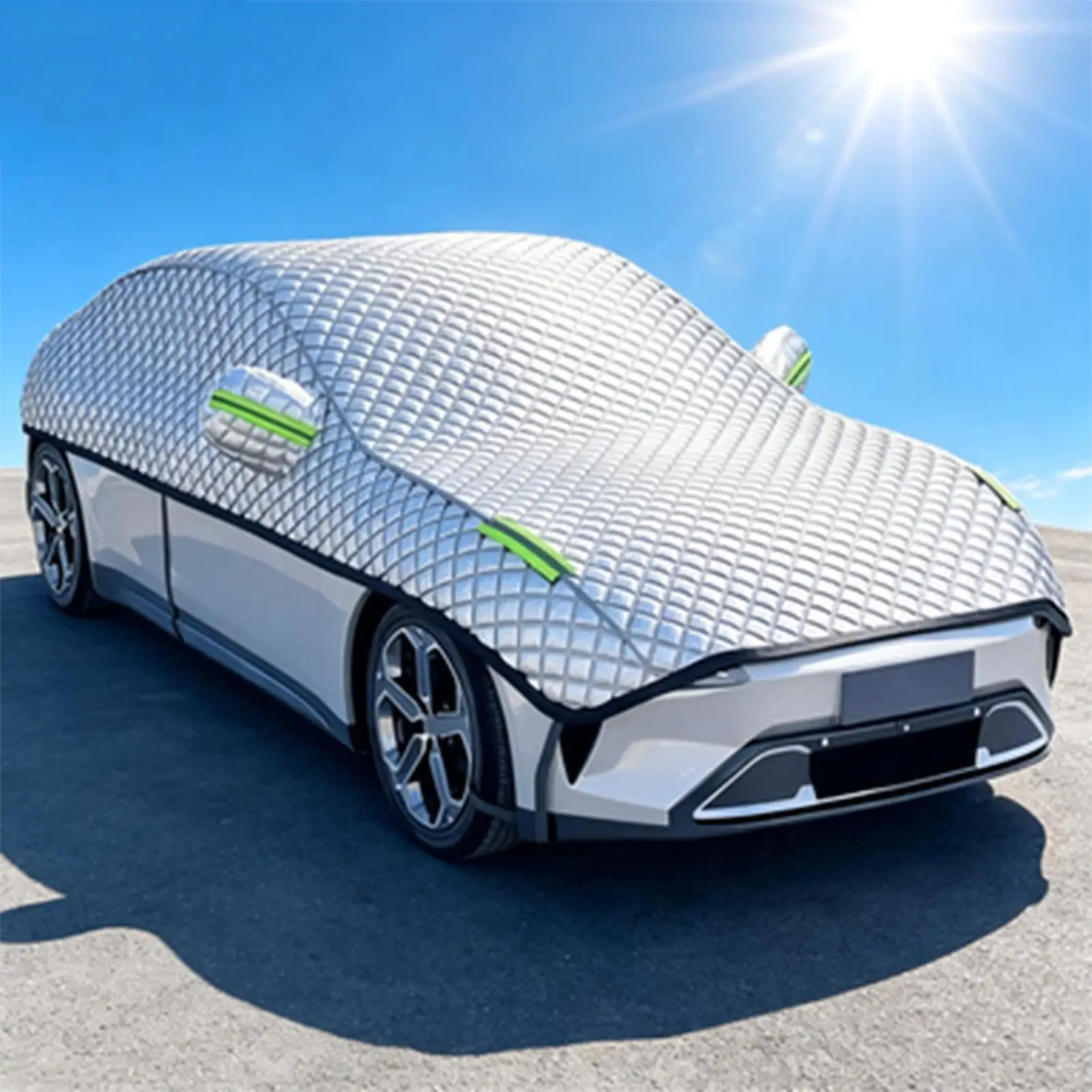 Car Cover Against HailsOutdoor Full Cover Rain Sun UV Protection Universal Cotton Suitable For Various Adverse Weather Condition