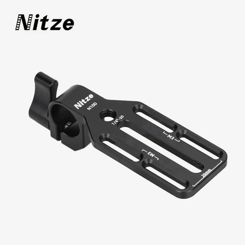 Nitze N10D 15mm Rod Clamp Adapter with Mounting Plate for Monitor, Wireless Transmitter / Receiver and DJI Focus Pro LiDAR