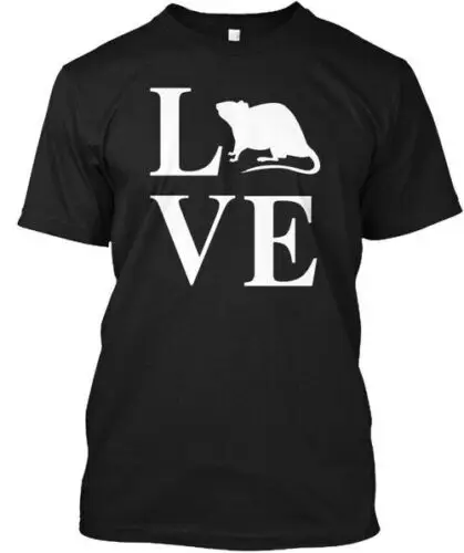 Love Rats Cute Rat Gift - T-Shirt Made in the USA Size S to 5XL