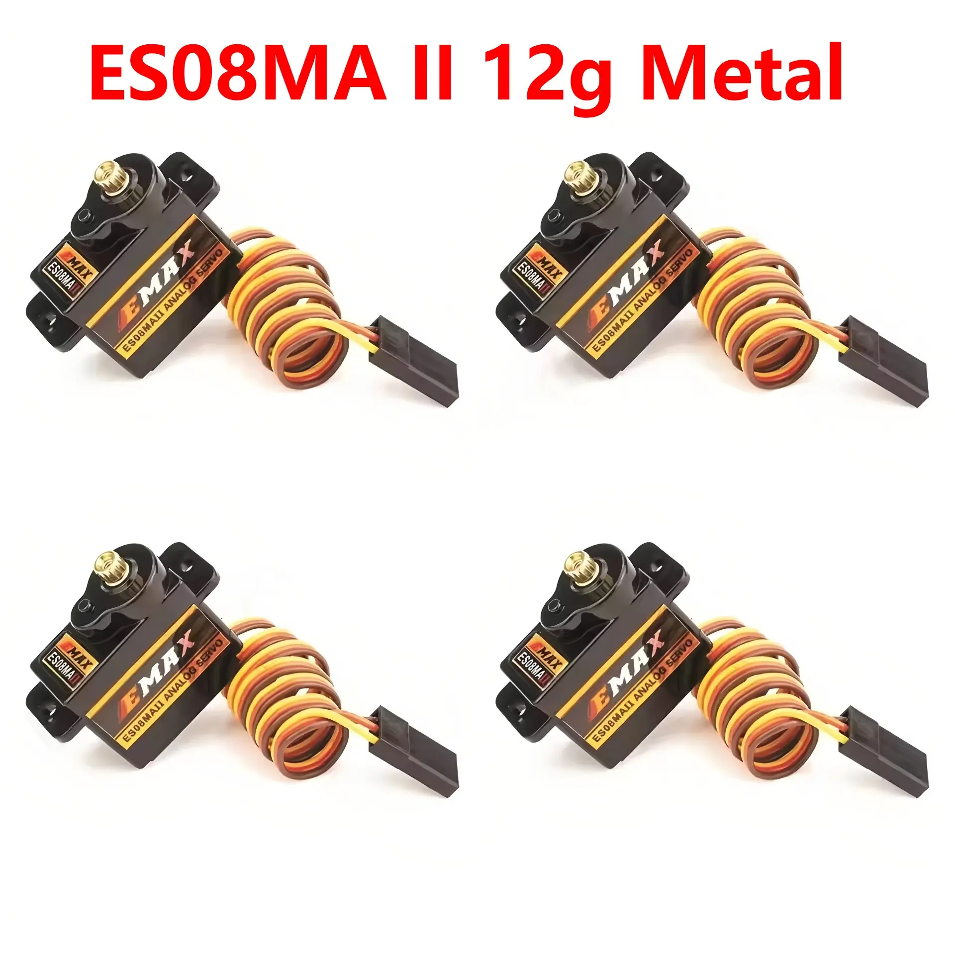 EMAX ES08MA II 12g Mini Metal Gear Servo Analógico / ES08MD II 13g Mini Metal Digital Servo Para RC Avião FPV Drone Racing byRC FPV
