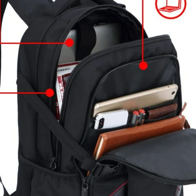 Saber Backpack Men's Backpack College High School Student Schoolbag Leisure Travel Business Computer Bag