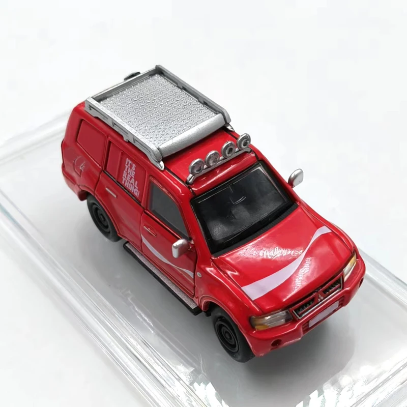

Литой под давлением масштаб 1:64, внедорожный сплав Pajero, имитация модели автомобиля, статическая коллекция, украшенные праздничные подарки, игрушки, сувенирный подарок