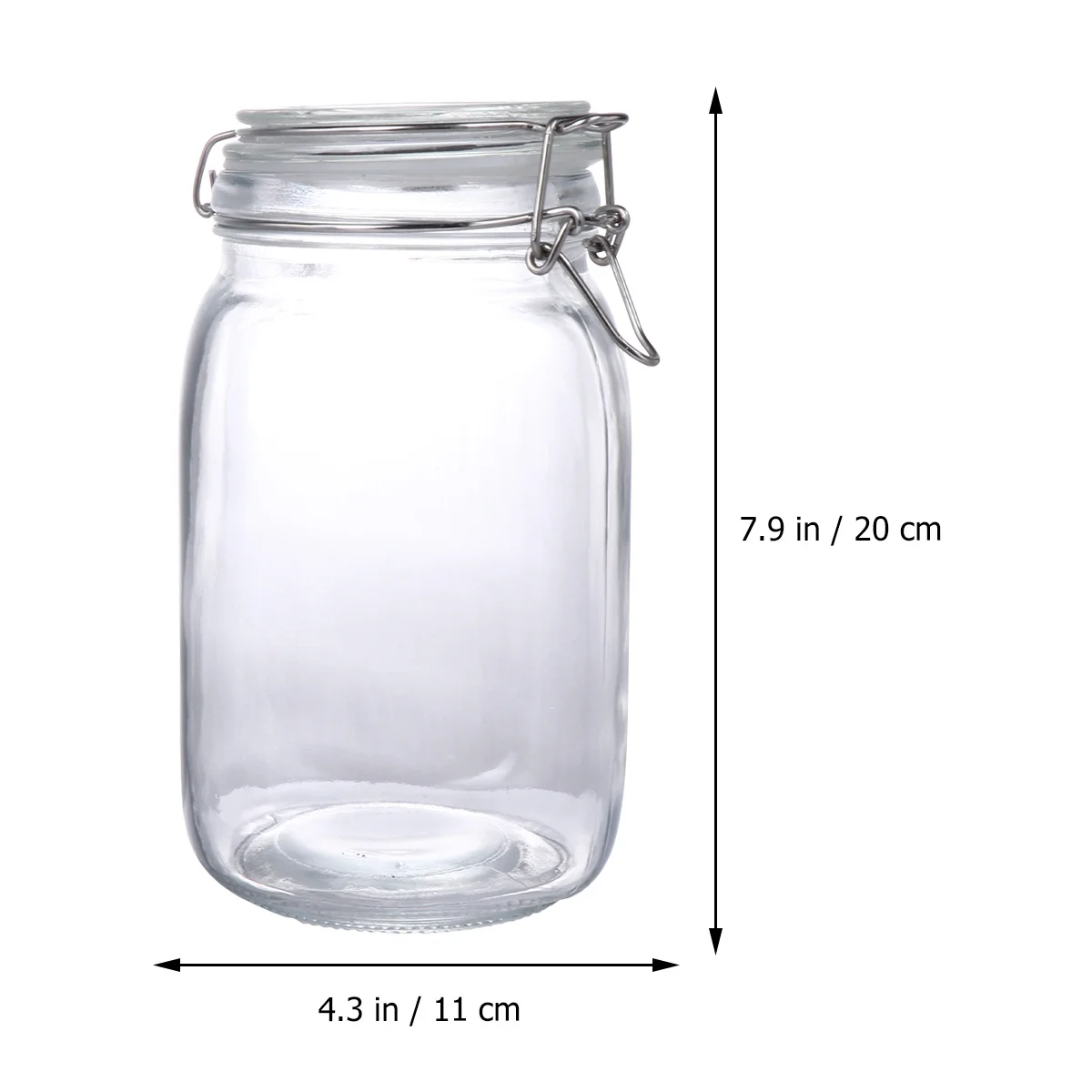 

Thicken Buckle Glass Sealed Storage Tank Transparent Airtight Candy Biscuit Tea Leaves Jar Kitchen Refrigerator Storage