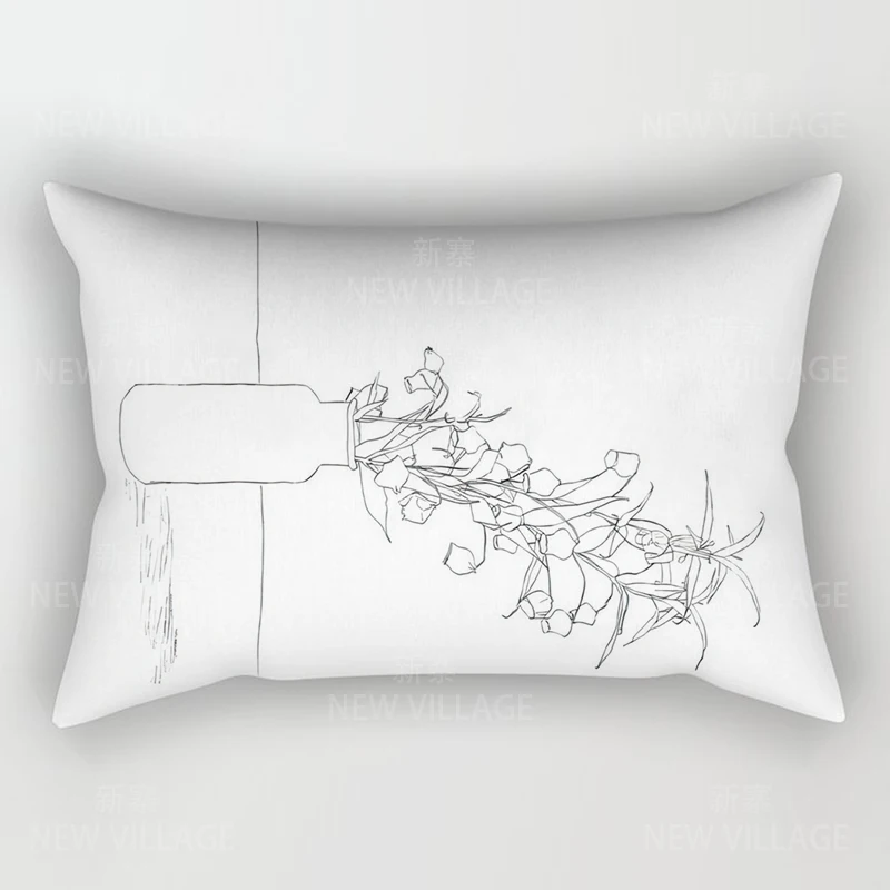 Cojín decorativo moderno para el hogar, de 48x74 funda de almohada, 30x50cm, 40x60cm, 50x70cm, abstracto, para dormitorio, cama y sofá