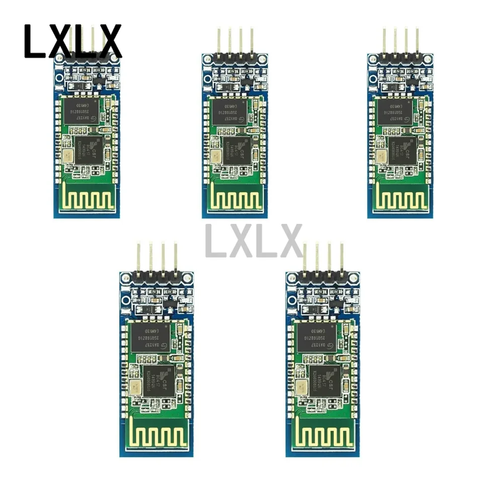 LXLX1  5pcs Compatible HC-05/ HC-06 Bluetooth Modules Bluetooth Master-Slave Module Serial Communication