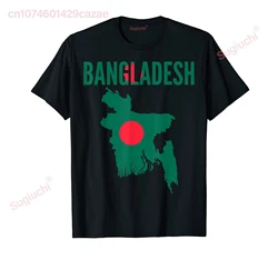 100% bawełniana Bangladeshi bangladesz mapa kraju koszulka męska damska koszulka UNISEX rozmiar S-6XL