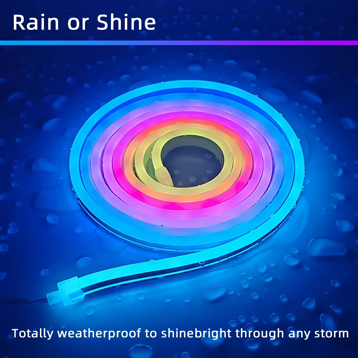 5/10M USB RGBIC Neon Strip Light Waterproof Bendable Cuttable LED Neon Rope APP & IR Remote Controller for DIY Lighting Project
