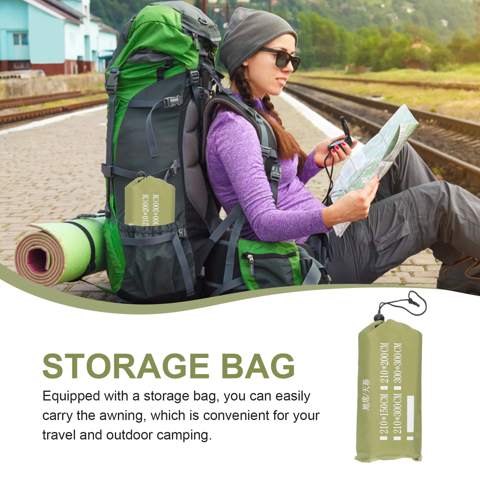 

Наружный навес из прочной ткани Оксфорд, солнцезащитный козырек, легко носить с собой, палатка для кемпинга, тент, защитные аксессуары, непромокаемый, дышащий