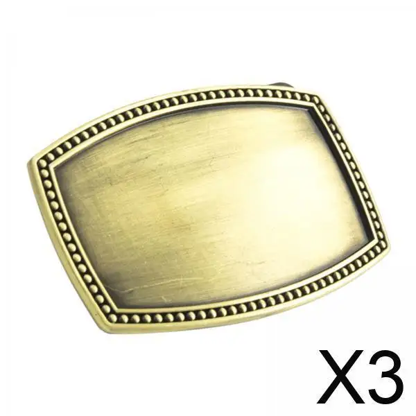 

Прямоугольная пряжка для ремня из сплава, винтажная, в стиле вестерн, для самостоятельного изготовления кожаных изделий, замена ремня для пояса