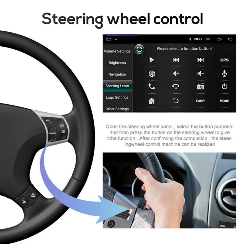 For Universal Jeep Android 13 In-Car Navigation 7-inch - with CarPlay and Android Auto 2+32G