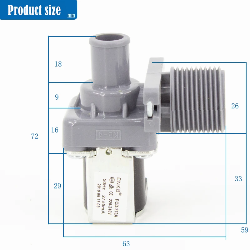 

Ice machine inlet valve accessories Water supply valve Solenoid valve Ice machine inlet valve parts Original parts of ice machin