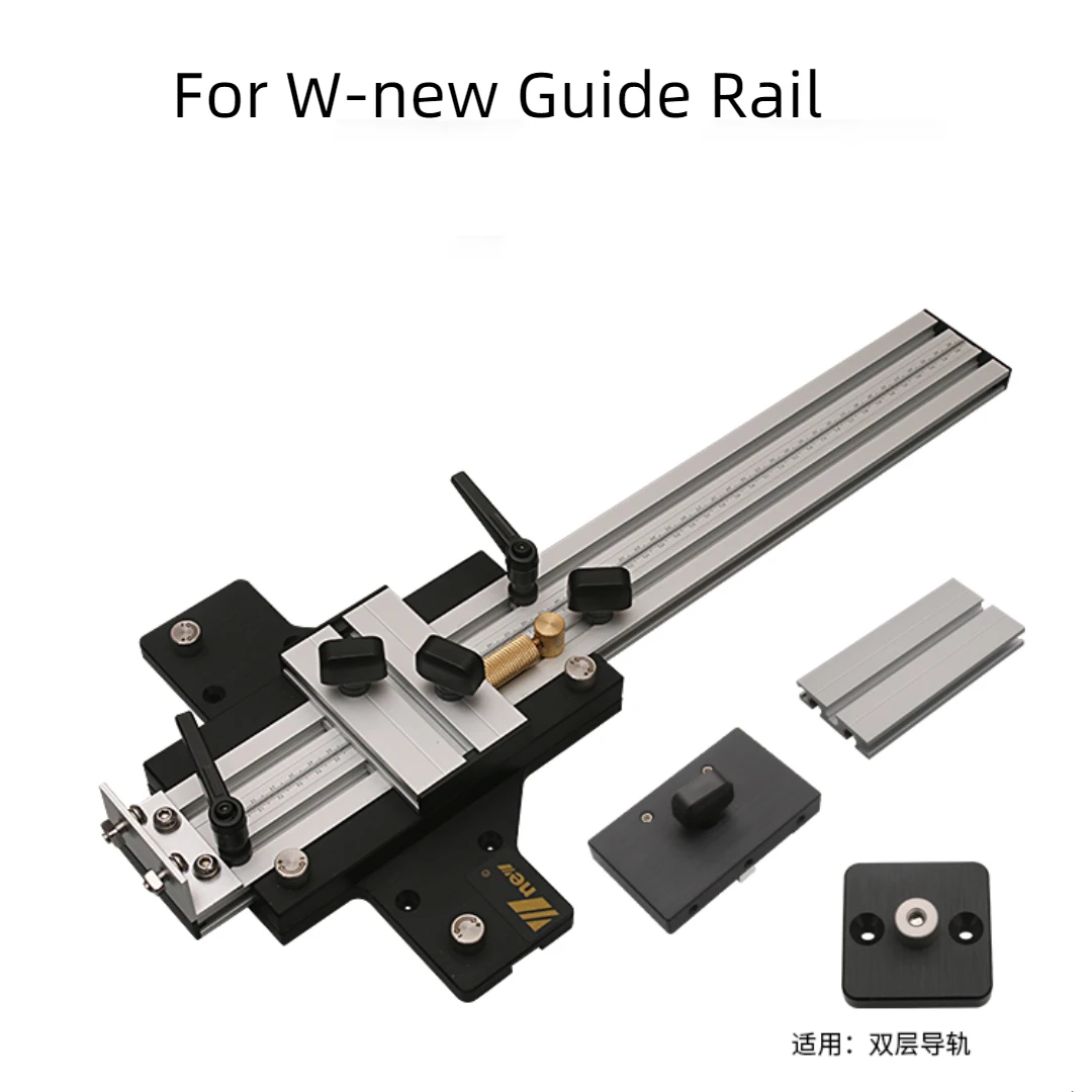 W-nouvelle base de rail de guidage de toupie pour les coupes droites et circulaires, outil de travail de calcul, menuiserie