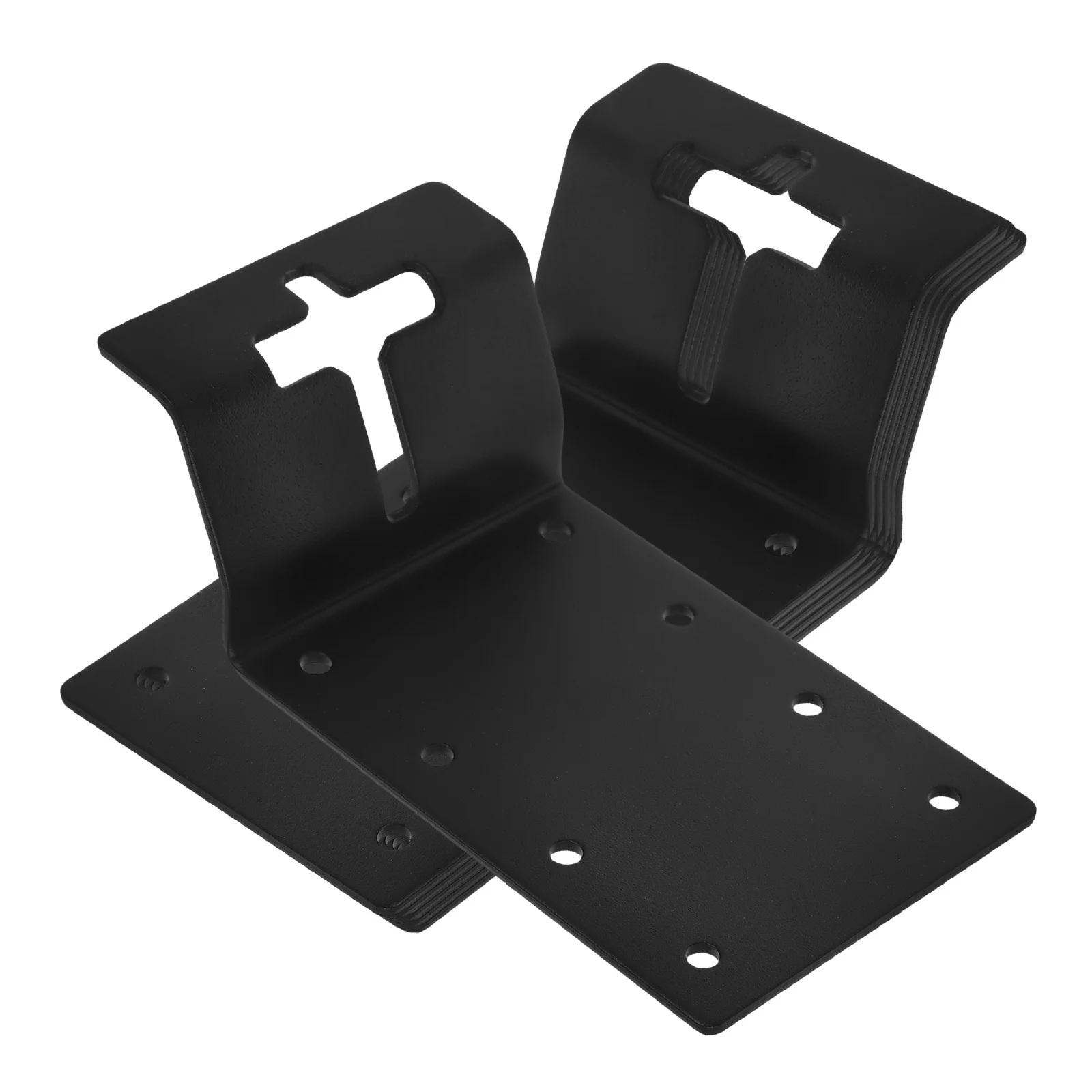 

6Pcs Heavy Duty T Post Bracket Vertical Mount for Fence Mailbox Birdhouse Fence Support and Mounting Set Concrete Post Brackets