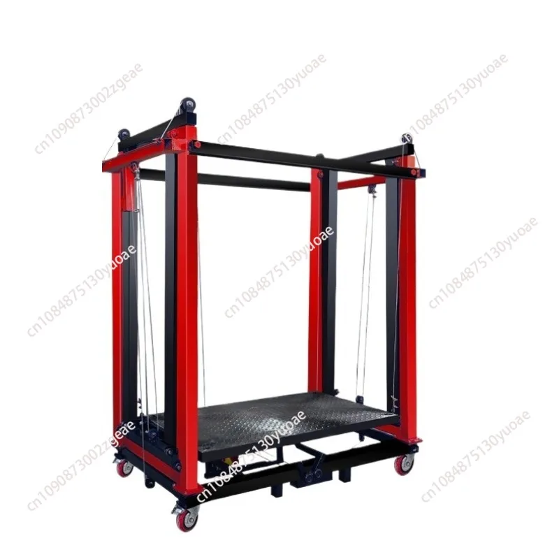 

Mobile electric scaffolding household lifting platform