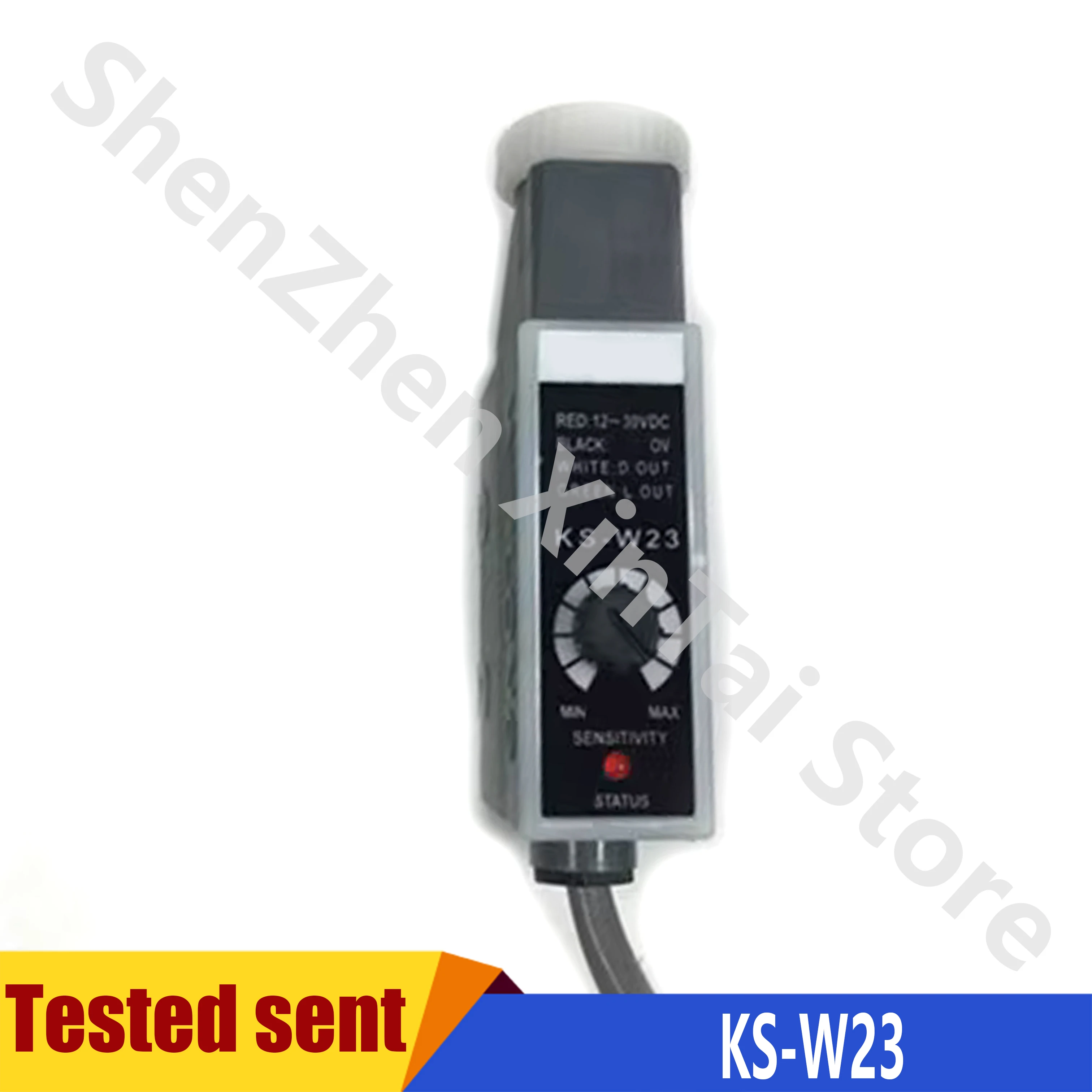 Color Code Sensor KS-W23 (White Light Source) NPN Bag Making Machine Photoelectric Switch Sensor Replace KS-C2W