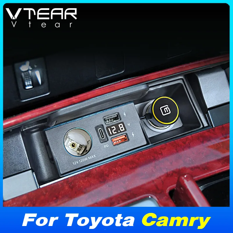 

Для Toyota Camry 2007-2018 автомобильный прикуриватель, разветвитель, адаптер, быстрая зарядка, внутренняя модификация, аксессуары для продукта