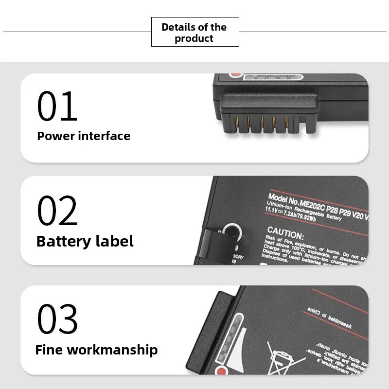 بطارية الكمبيوتر المحمول سامسونج P28 P29 V20 V25 ME202C وصول جديدة بطارية عالية السعة بطاريات بديلة عالية الجودة