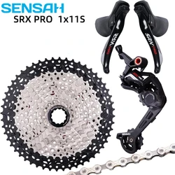 SENSAH 11 Speed Gravel Cross-Country Bike Group CX Bicycle 1x11 Shifter Mechanical Brake Clutch Derailleur 11V Cassette Road Set