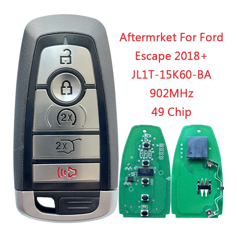 

TXK018073-FC PN JL1T-15K601-BA For Ford Escape Explore Expedition Smart Remote Key 5 Button 902MHz 49 Chip FCC ID M3N-A2C931426