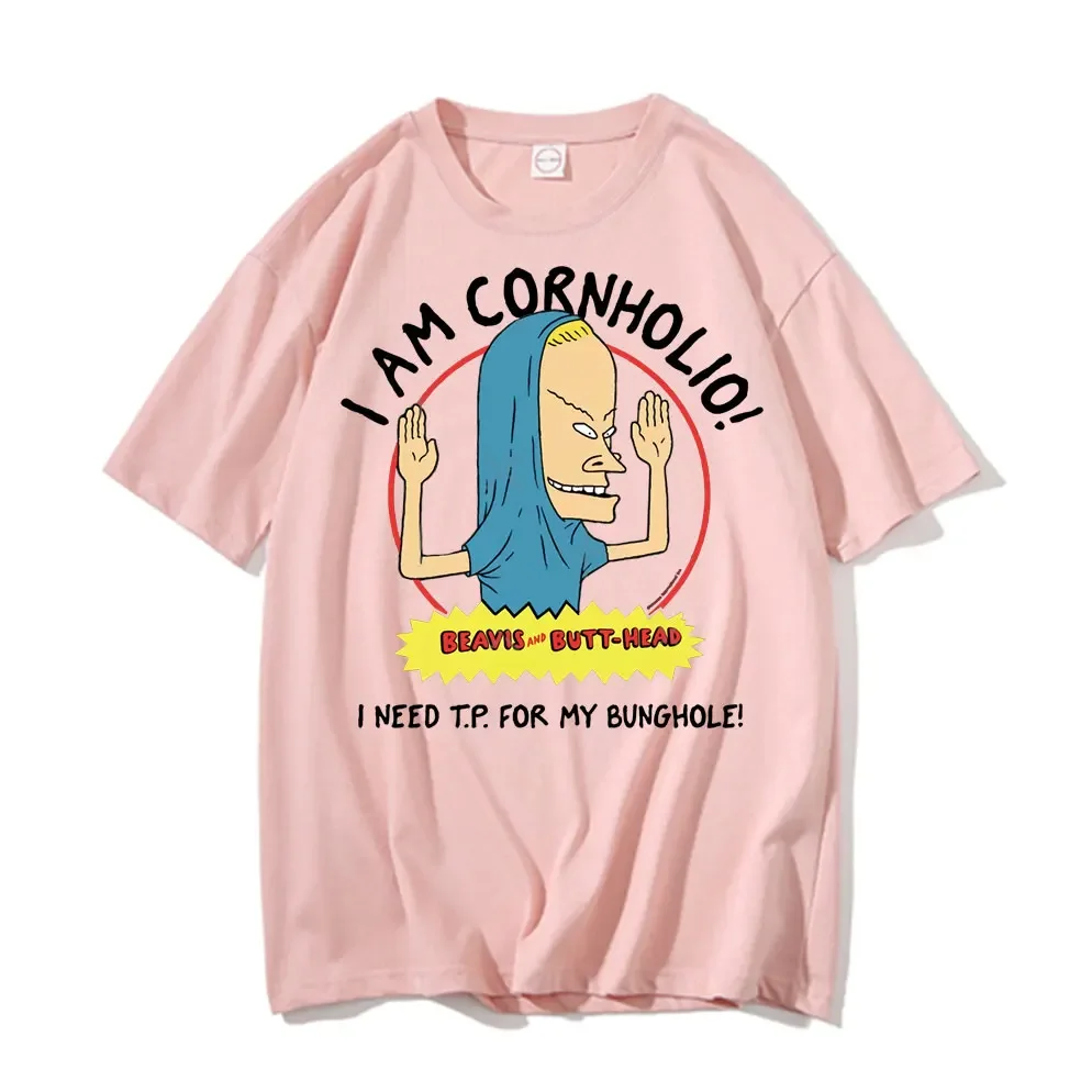 I Am Cornholio T-shirt Beavis Scary Art Gift Men Tee Short Sleeve Beavis and Butt Head T Shirt I Need T P for My Bunghole Tshirt