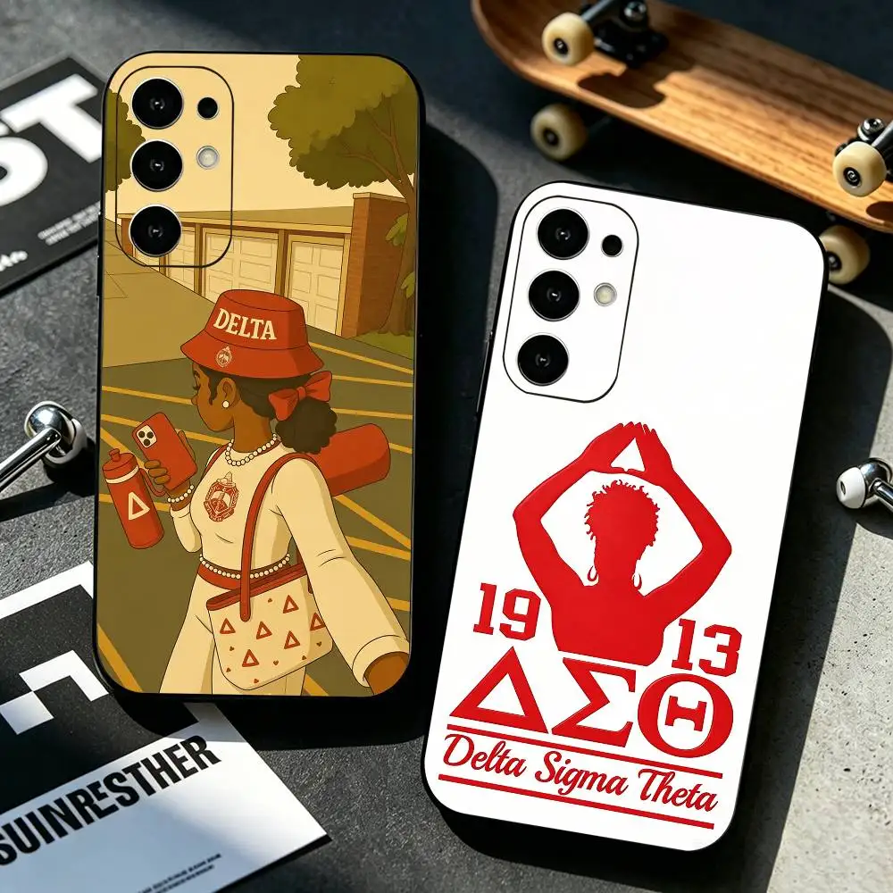 

Delta S-Sigma Theta Top Selling Phone Case For Samsung S25,S24,S21,S22,S23,S30,Ultra,S20,Plus,Fe,Soft Silicone Black Cover