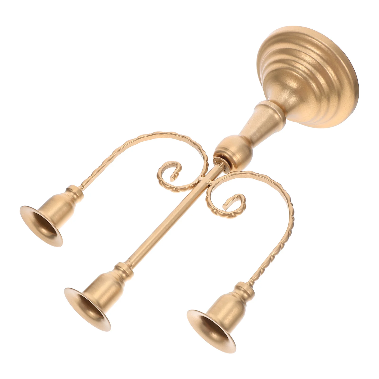 

3-Arm Iron Holder Vintage Rustic Metal Candelabra for Dining Table Wedding Party Centerpiece Decor Iron Candleholders