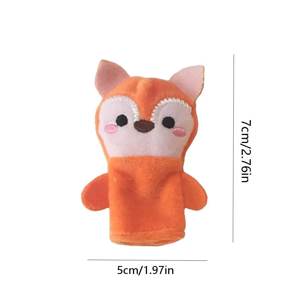 Interactive Parent-Child Children's Hand Puppet Monkey Plush Finger Puppet Elephant Dog Animal Puppet Educational Toy