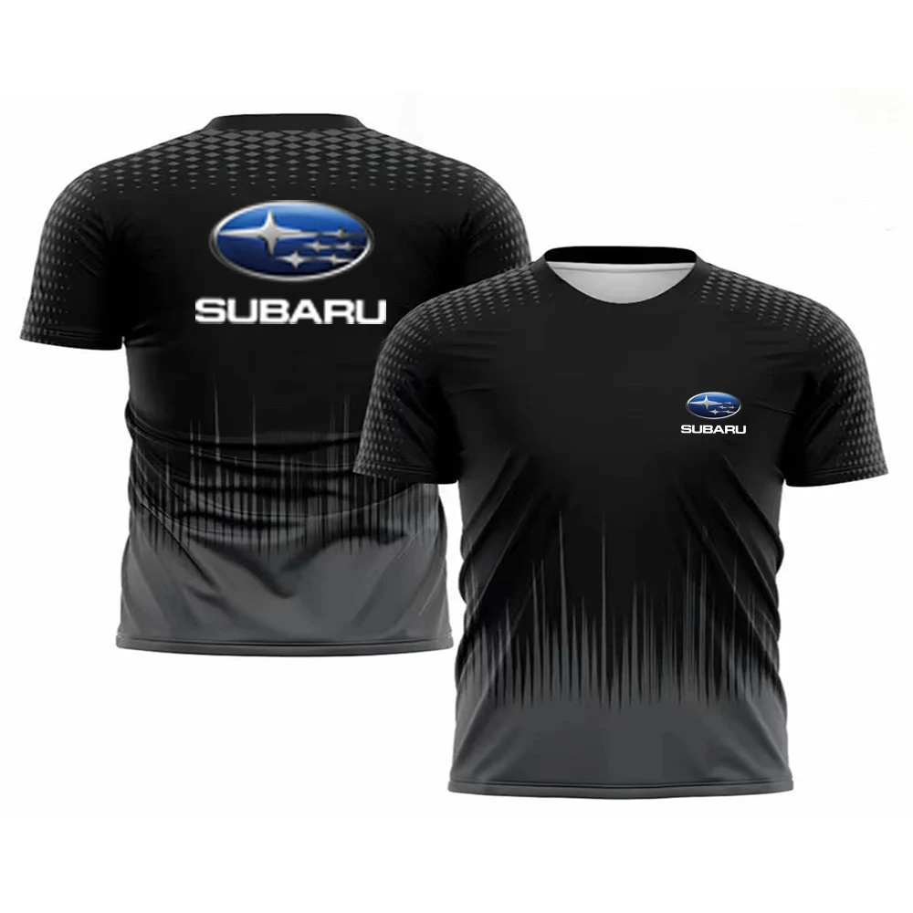 

2026 new racing T-shirt outdoor sportswear 3D printed SUBARU racing suit breathable speed casual short sleeved shirt