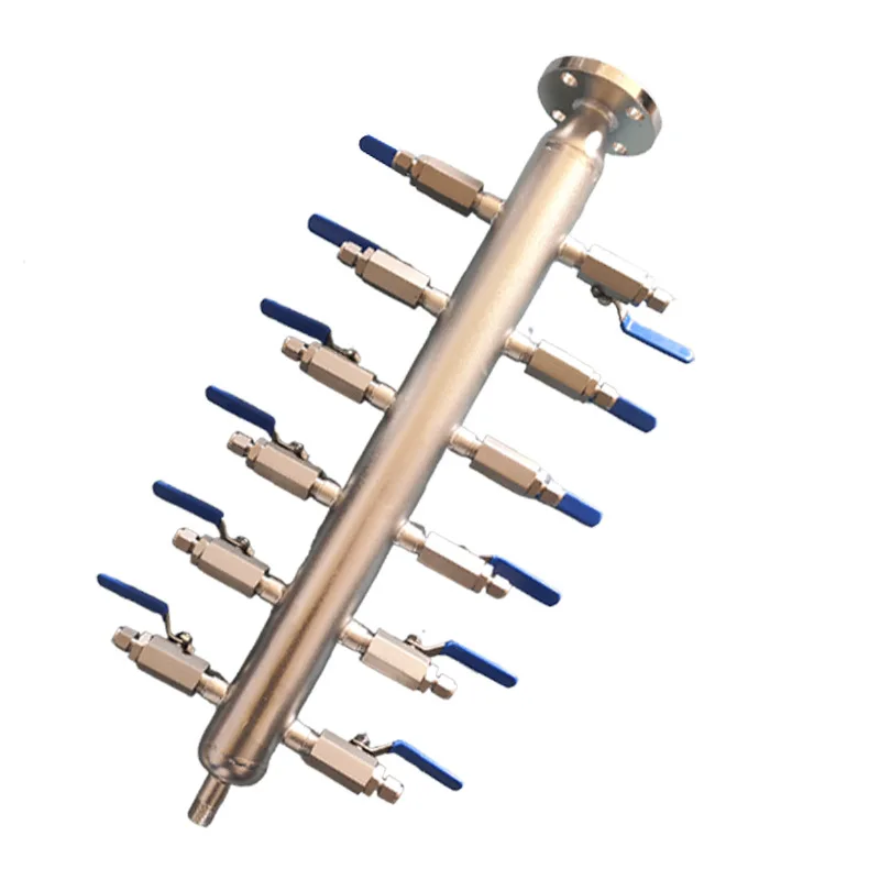 304/316L Stainless Steel Air Source Distributor Pneumatic Component Diffusion Multi-Pipe