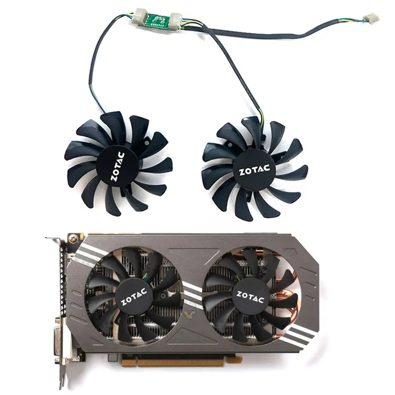 Ventilador de repuesto para tarjeta gráfica ZOTAC GeForce GTX970, 75MM, 4GB, GAA8S2U, nuevo