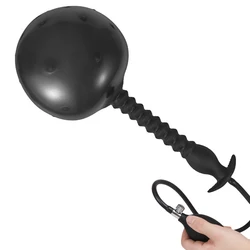 Super Large Inflatable Anal Plug Huge Big Dildo Pump Anal Dilator Expandable Butt Balls Sex Toys For Men Gay Prostate Massager