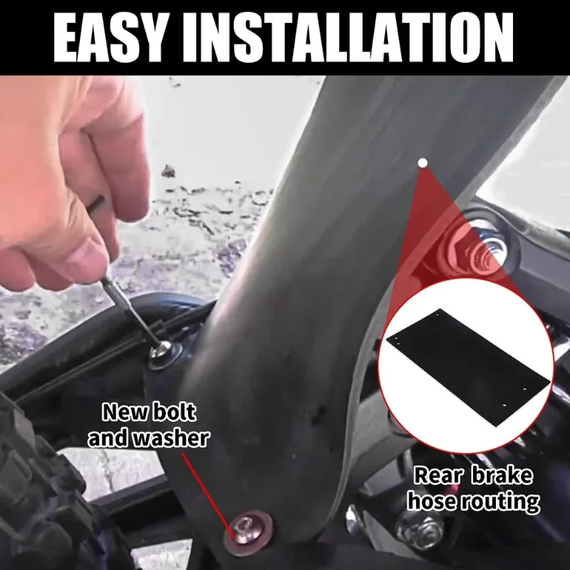Motorrad Gummi Hinten Stoßdämpfung Schlamm Schutz Schock-absorbieren Staub Abdeckung Kotflügel Für Sur-Ron Surron Licht Bee Segway x260