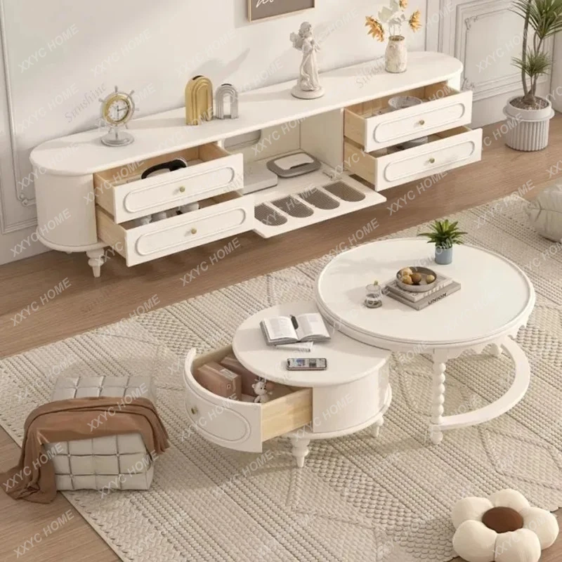 

L Service Coffee Table Wavy Vintage Round Dinner Coffee Table Unique Trendy Mesa Auxiliar Living Room Decoration