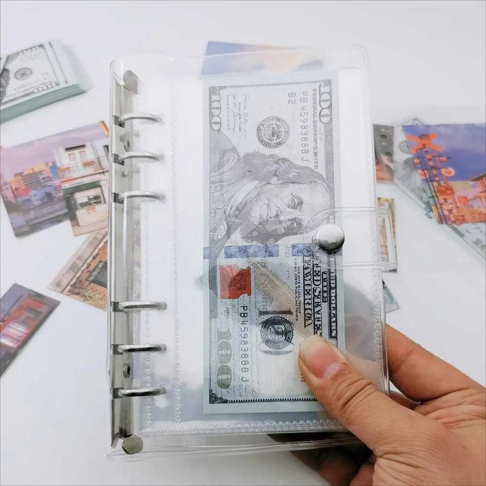 A6 Binder 20sheet Kpop Photocard Collect Book Photo Card Organizer Money Saving Challenge Binder Multi Function Album Collection