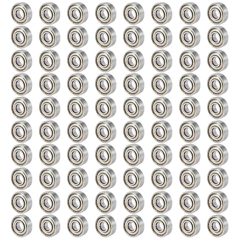 YANA50I 80Pcs 608ZZ Bearing 8X22X7 Mm ABEC-5 Skate Stroller Miniature 608 ZZ Ball Bearings 608Z 608 2Z Bearing