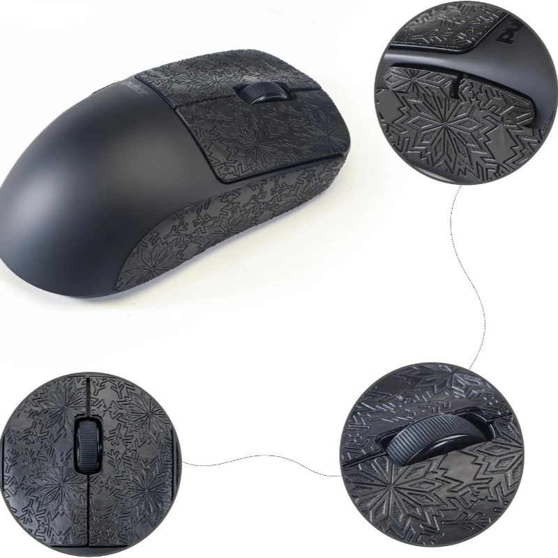 

For AJAZZ AJ179/AJ179 Pro Mouse Grip Tape Set - Anti-Slip + Precision Skate Sticker, Perfect for E-Sports
