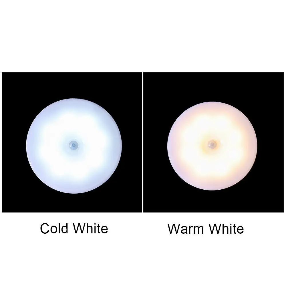 Cabinet Bedroom Kitchen Human Body Induction Lights USB Rechargeable LED Wireless Night Light Motion Sensor