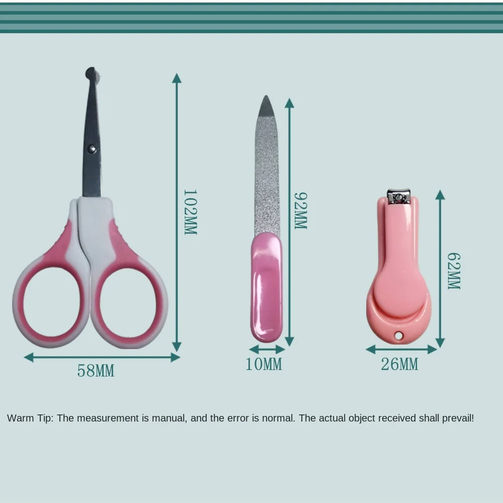Baby Nail Scissors Newborn Anti-pinch Care Scissors Full Set of Nail Clippers Set Nail Clippers for Children and Babies