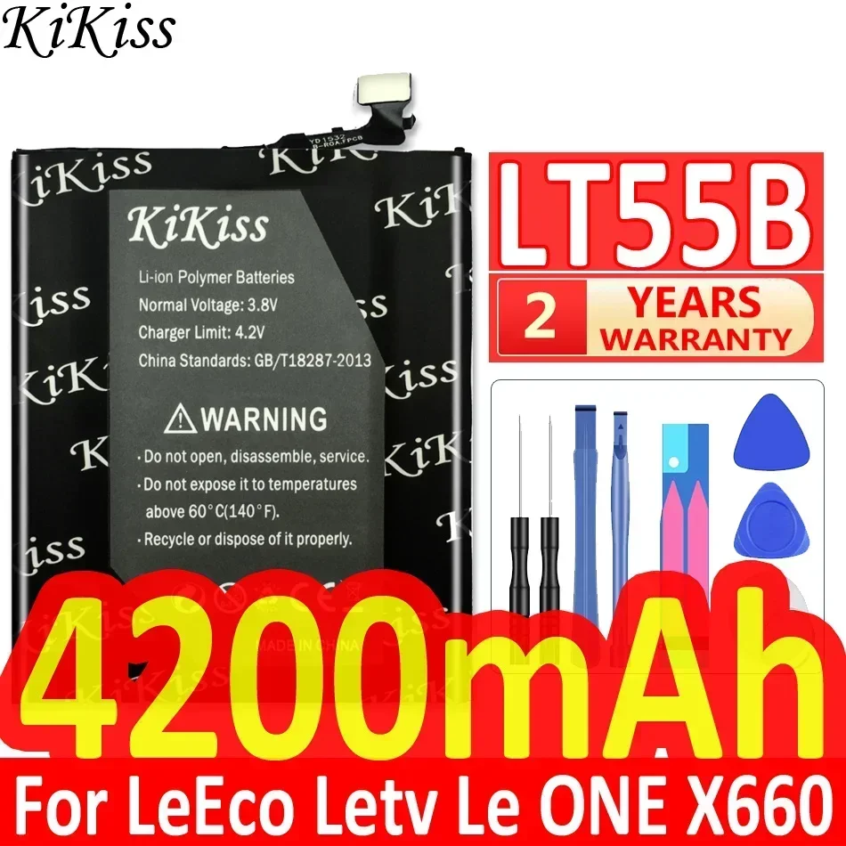 KiKiss Battery 4200mAh For Letv X600 LT55B Smart Mobile Phone