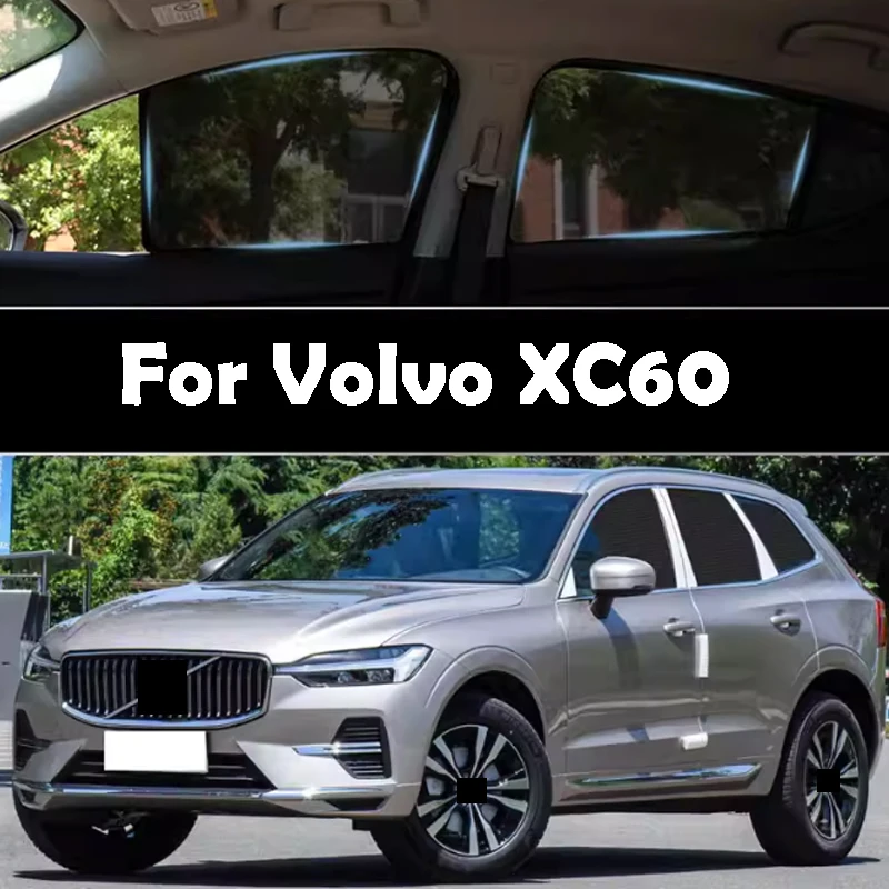 

For Volvo XC60 2018-2026 Special Sunshade Curtains Car Magnetic Mesh Screen Curtains Mosquito Proof Side Curtains