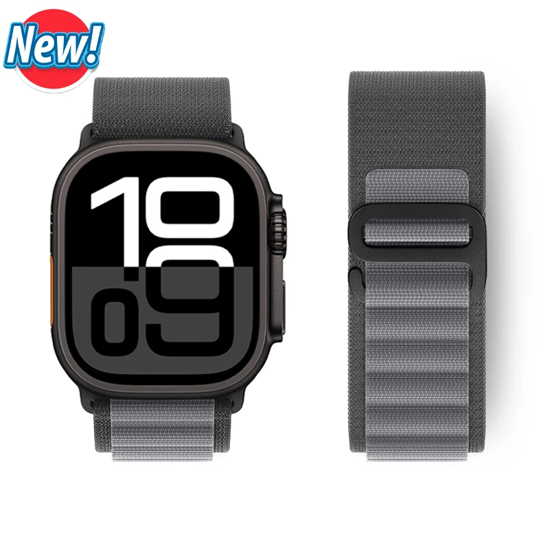 Alpine Loop Strap für Apple Watch Ultra 2 Band 49 mm 45 mm 44 mm 40 mm 41 mm 46 mm 42 mm 38 mm Armband iWatch Serie 10 SE 9 8 7 6 5 4