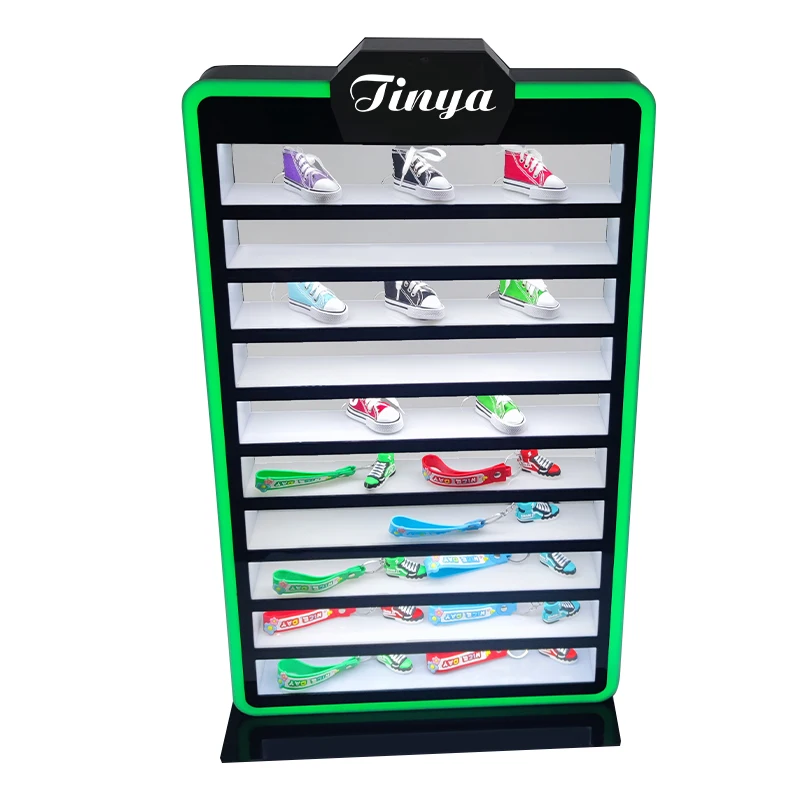 custom.Custom Acrylic Graded Trading Card Keychain Display LED RGB Lighting Display Rack