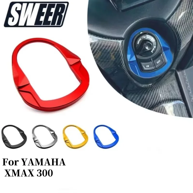 

For YAMAHA XMAX 300 X-MAX 300 XMAX300 CNC Modified Motorcycle Ignition Key Switch Lock Cover Cap Decorative Accessories