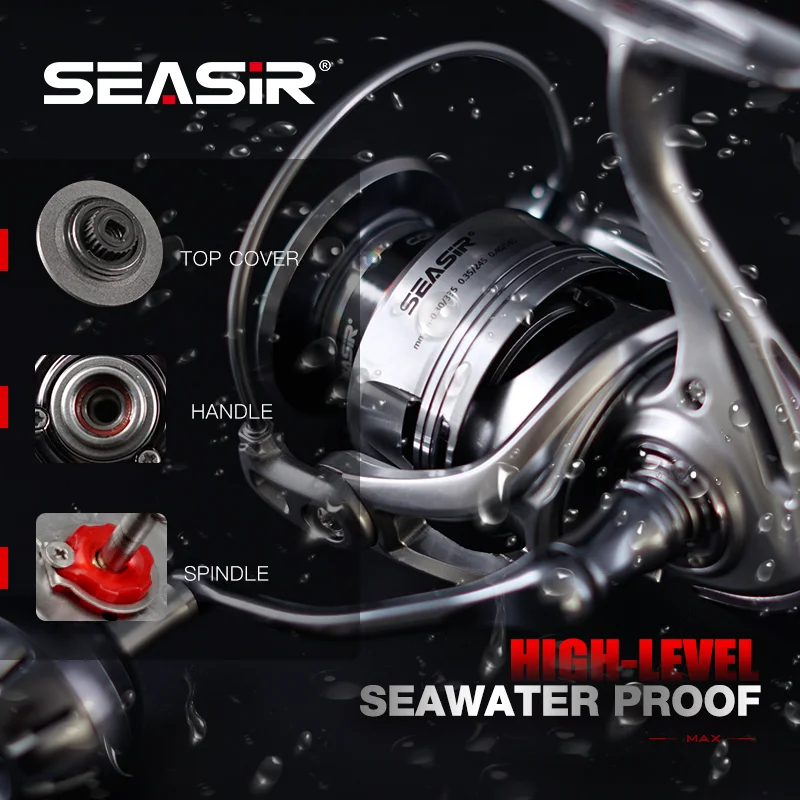 SEASIR CONTRA MAX Spinning Reel 5.1:1 Saltwater Fishing