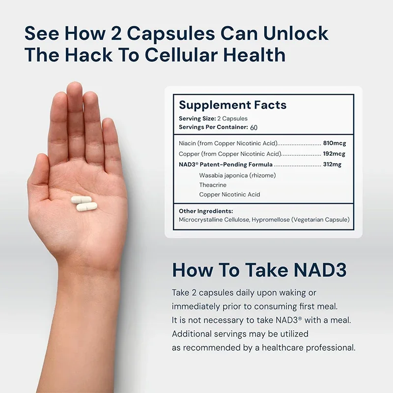 Amide nucleoside substitutes (NAD3) | Anti aging NRF2 activators, natural energy supplements for cellular health