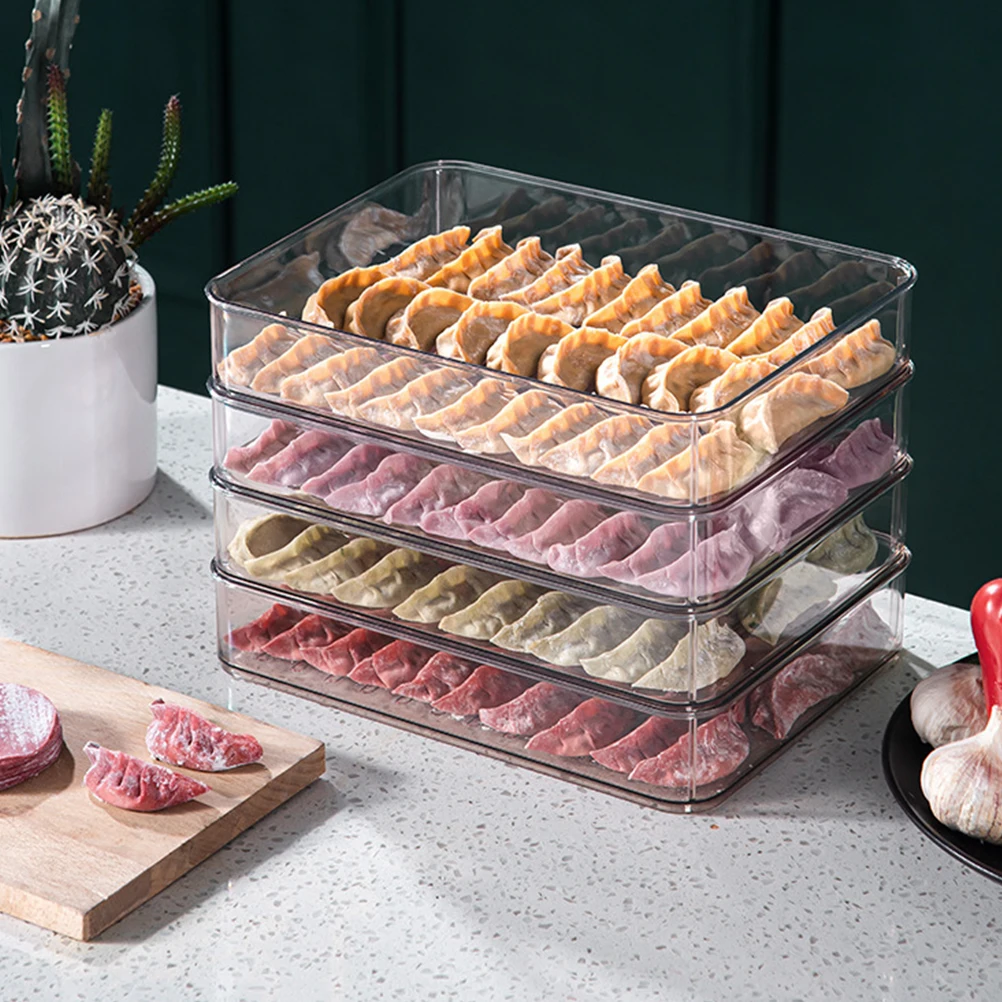 

1pc Multi-Layer Refrigerator Storage Box Fresh Food Container Sealing Function Odor- Food Storage Square Crisper