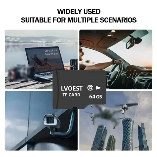 Imagen 2 del producto Tarjeta de memoria dedicada 32G 64G para grabadora de conducción 32GB coche 64GB TF tarjeta pequeña de alta velocidad formato FAT32 tarjeta de almacenamiento de coche 32GB TF