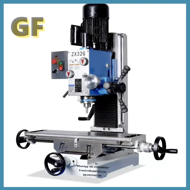 

ZX32G High Precision Column Vertical Drilling Machine Bench Table Drill Variable Speed Milling Drilling Machine
