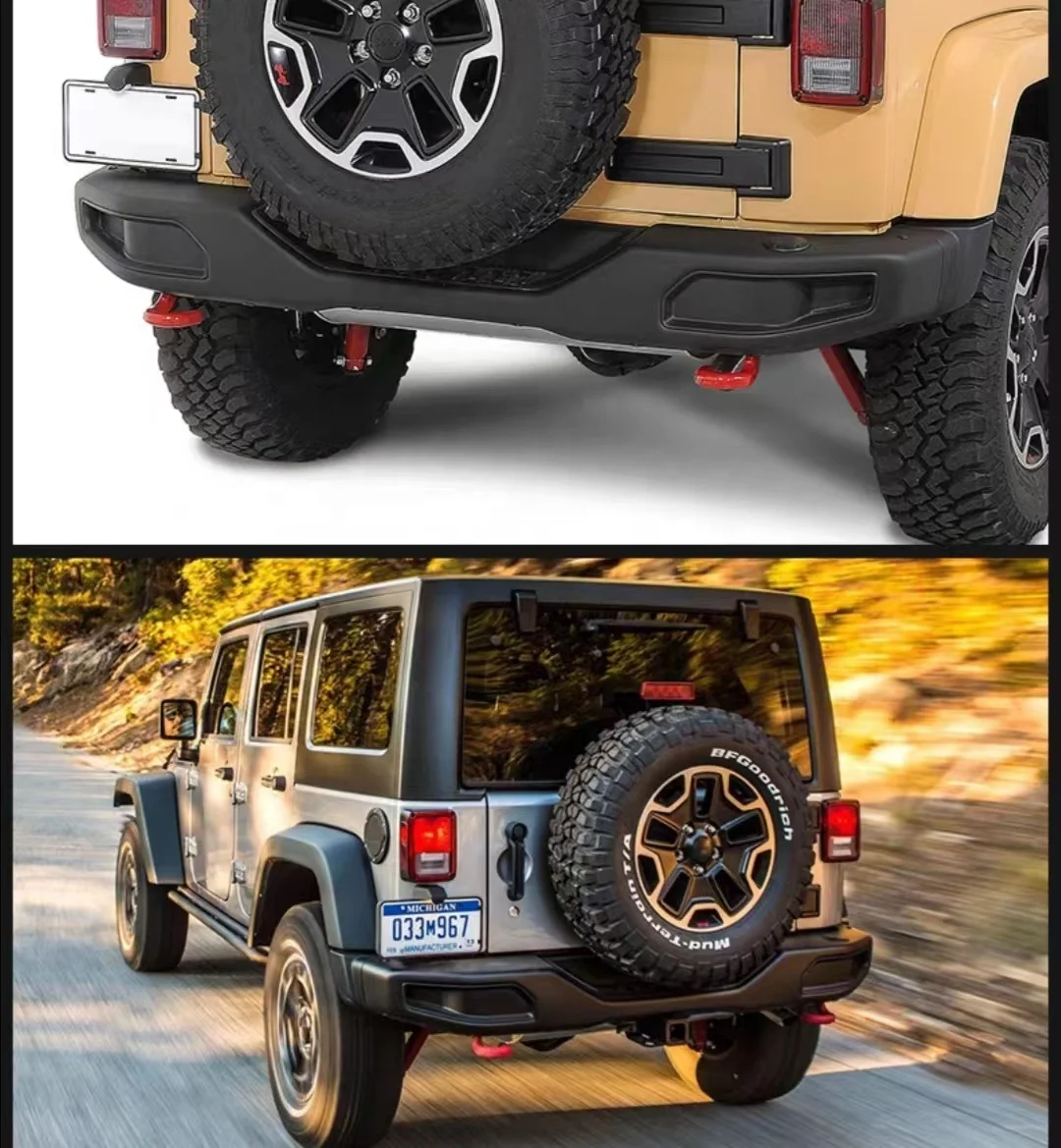 US has Stocks Rugged Ridge Rear Bumper for Jeep wrangler JL, Carbon Black steel for Jeep JL 2018-2023